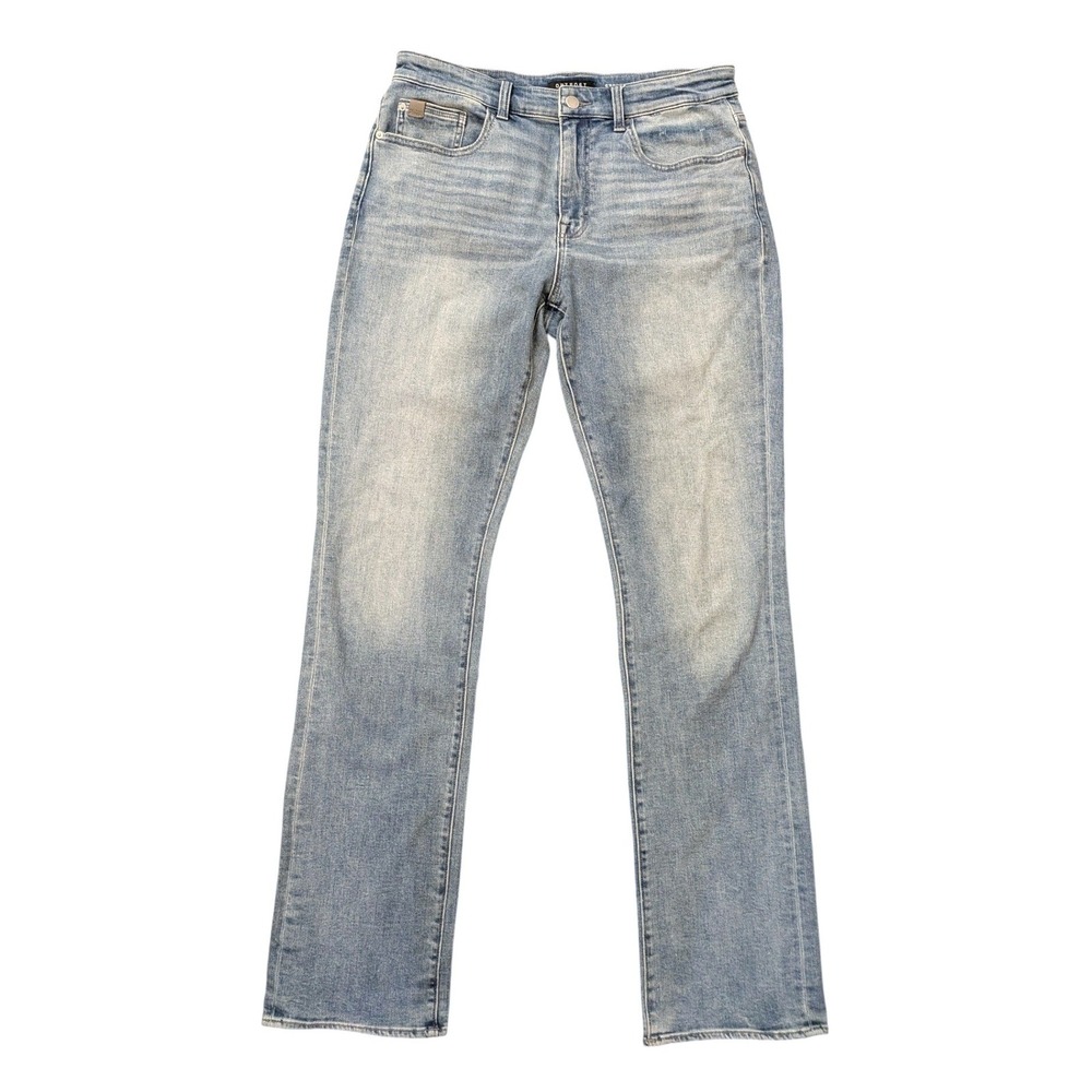 Outpost Makers Mens Light Wash Straight Leg Denim Jeans 34x36 Blue Classic Fit